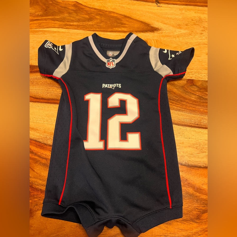 Tom Brady New England Patriots Jersey onesie
